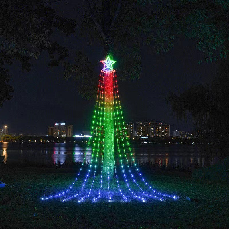Waterfall Lights Christmas Decoration Garden Outdoor Waterproof