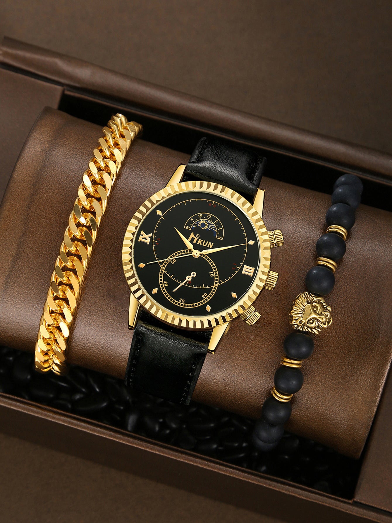 Creative Alloy Watch Sports Bracelet Set