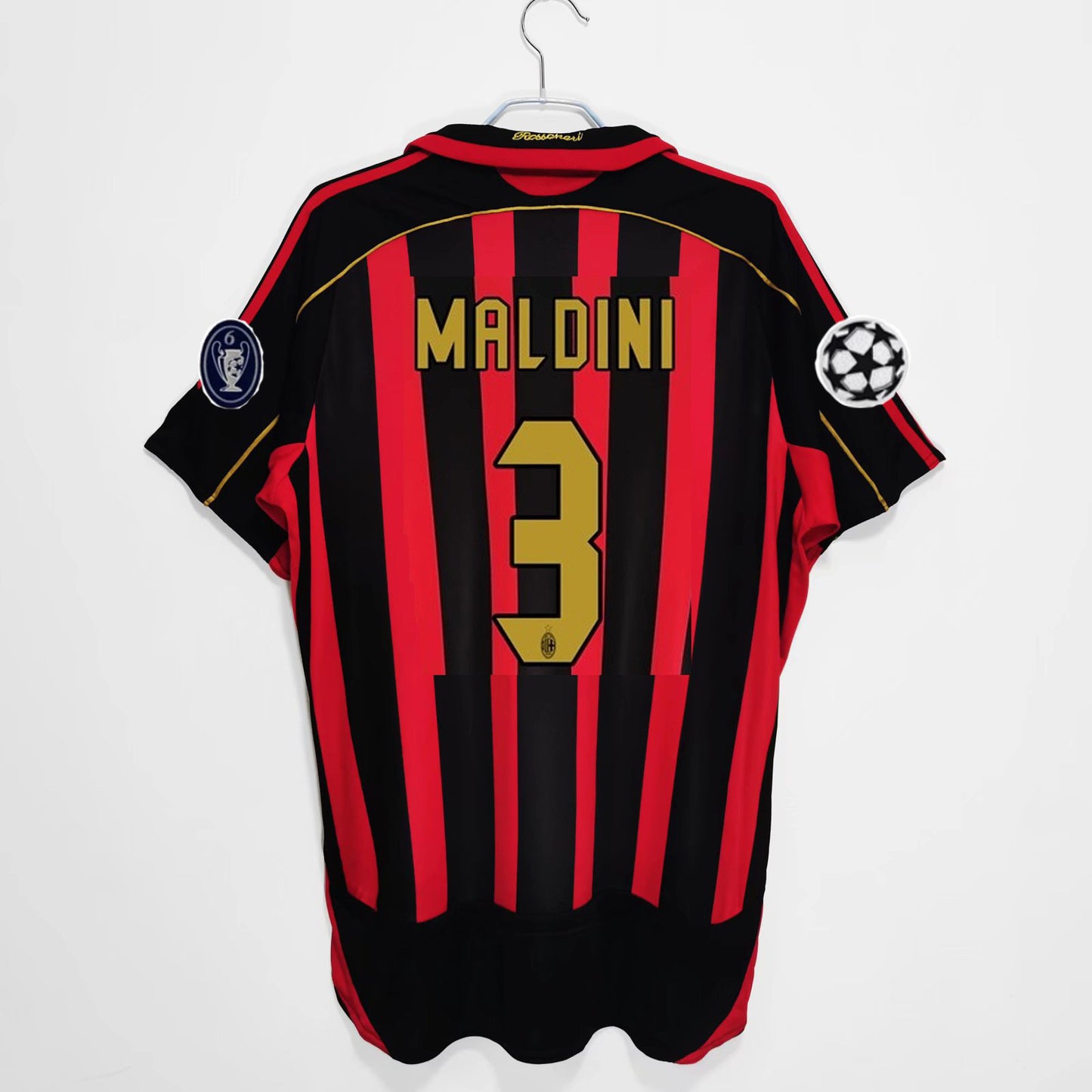 Camiseta retro de manga corta de local y visitante del AC Milan 06-07 