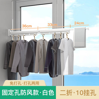 Folding Telescopic Clothes Rack