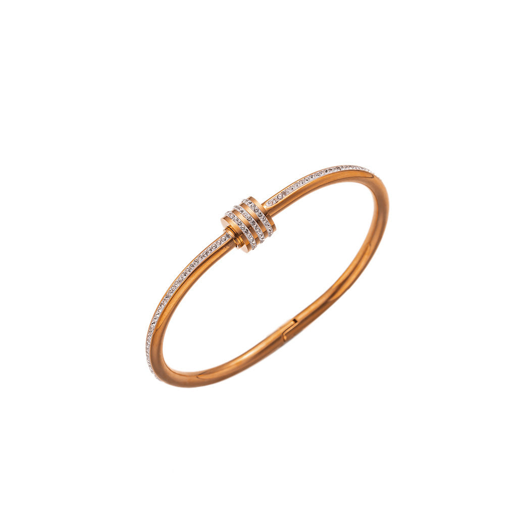 Non-Fading Titanium Steel Minimalist INS-Style Bracelet