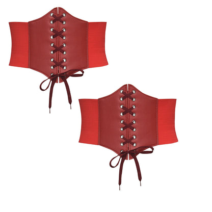 Elastic waist width belt