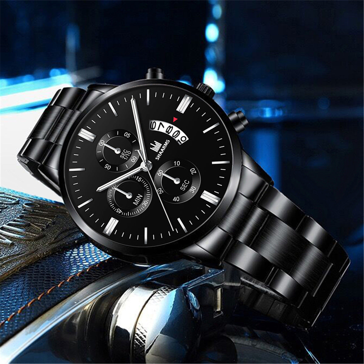 Steel belt watch quartz watch
