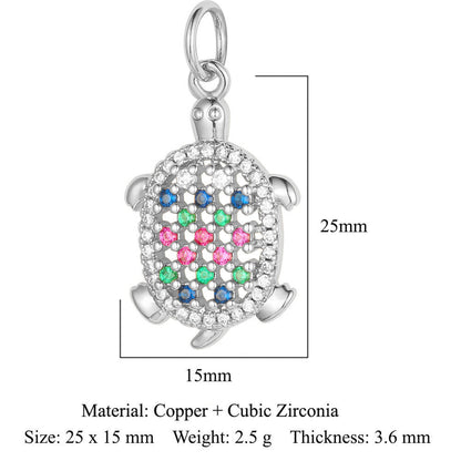 Copper Zircon Cross Virgin Necklace Pendant