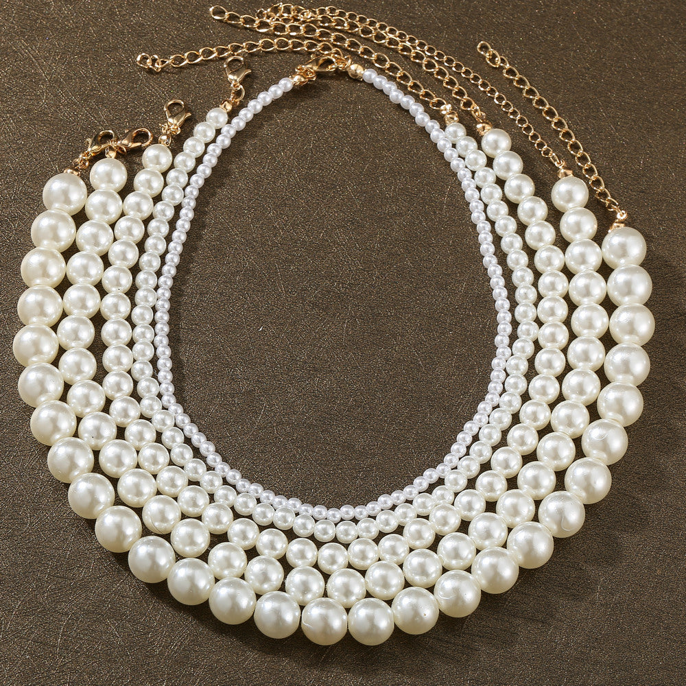 Retro Imitation Pearl Necklace