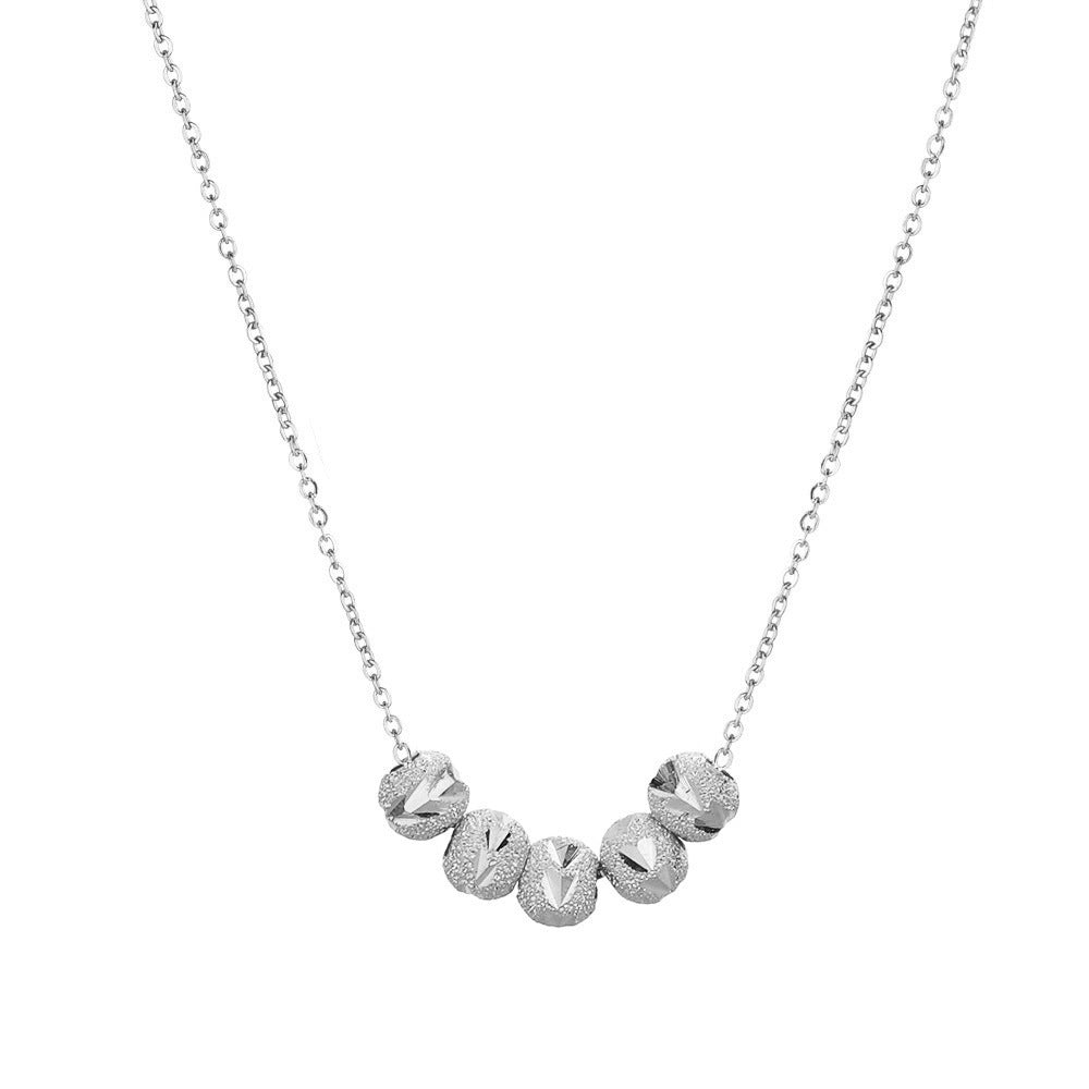 Women's Titanium Steel Wufu Pendant Necklace — Non-Fading Luxury Lock