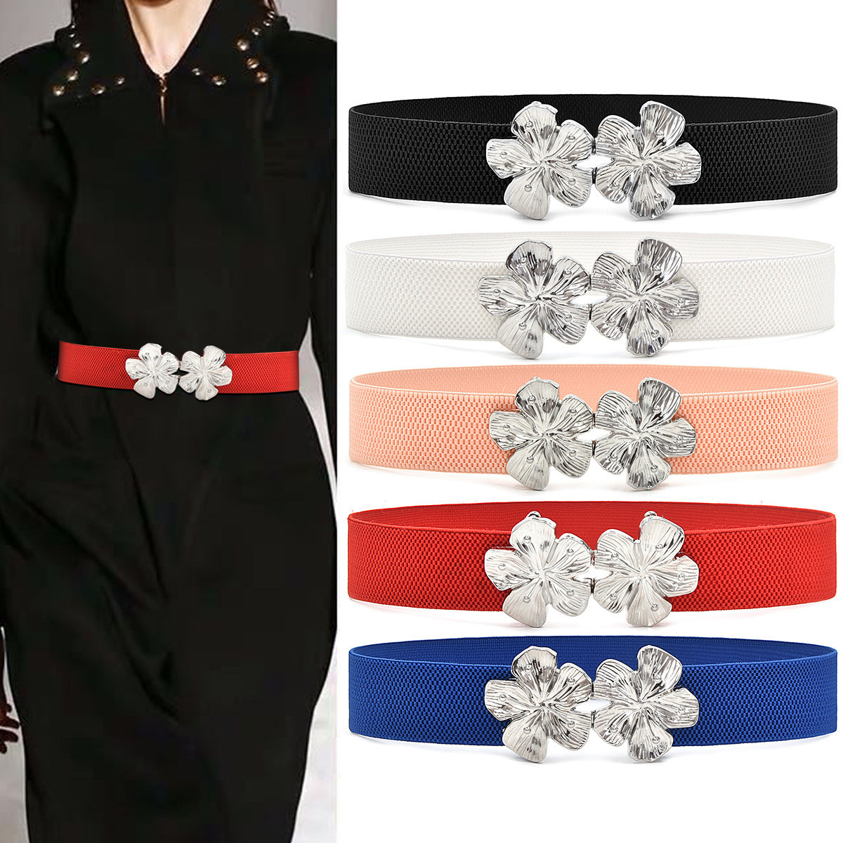 Elastic belt women's elastic new model