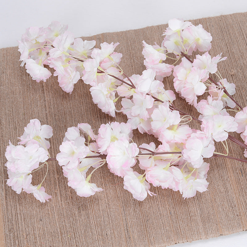 Encrypted 4-pronged 3-pronged cherry blossom tree artificial flowers