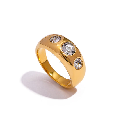 Three zircon simple ring