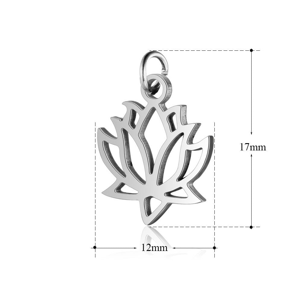 5 pcs/titanium steel pendant LOVE pentagram elephant cat