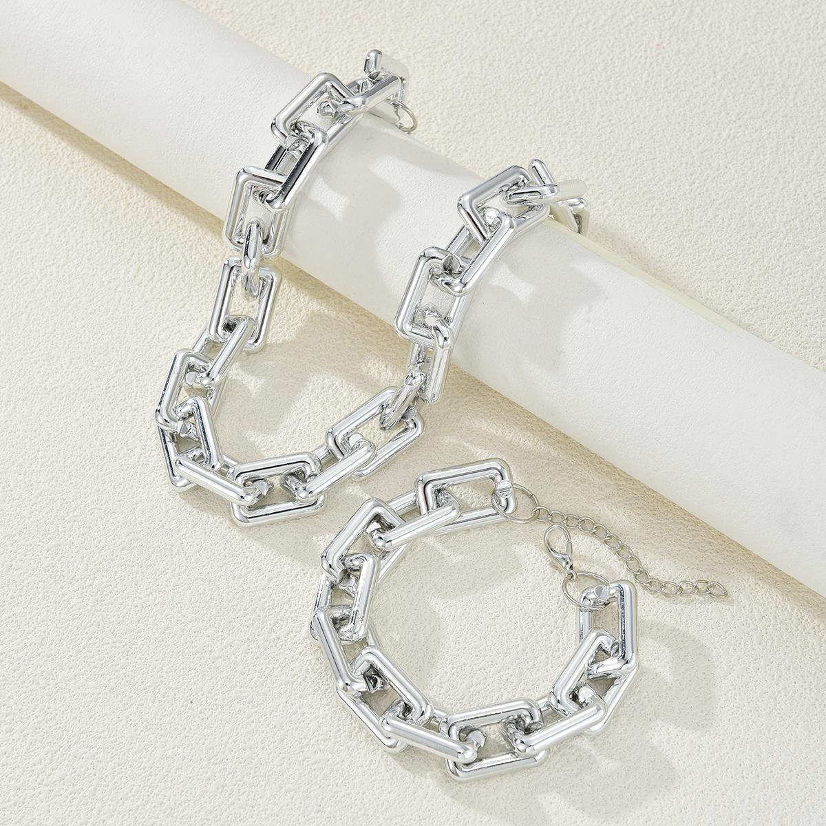 CCB Plated Open Ring Necklace Chain