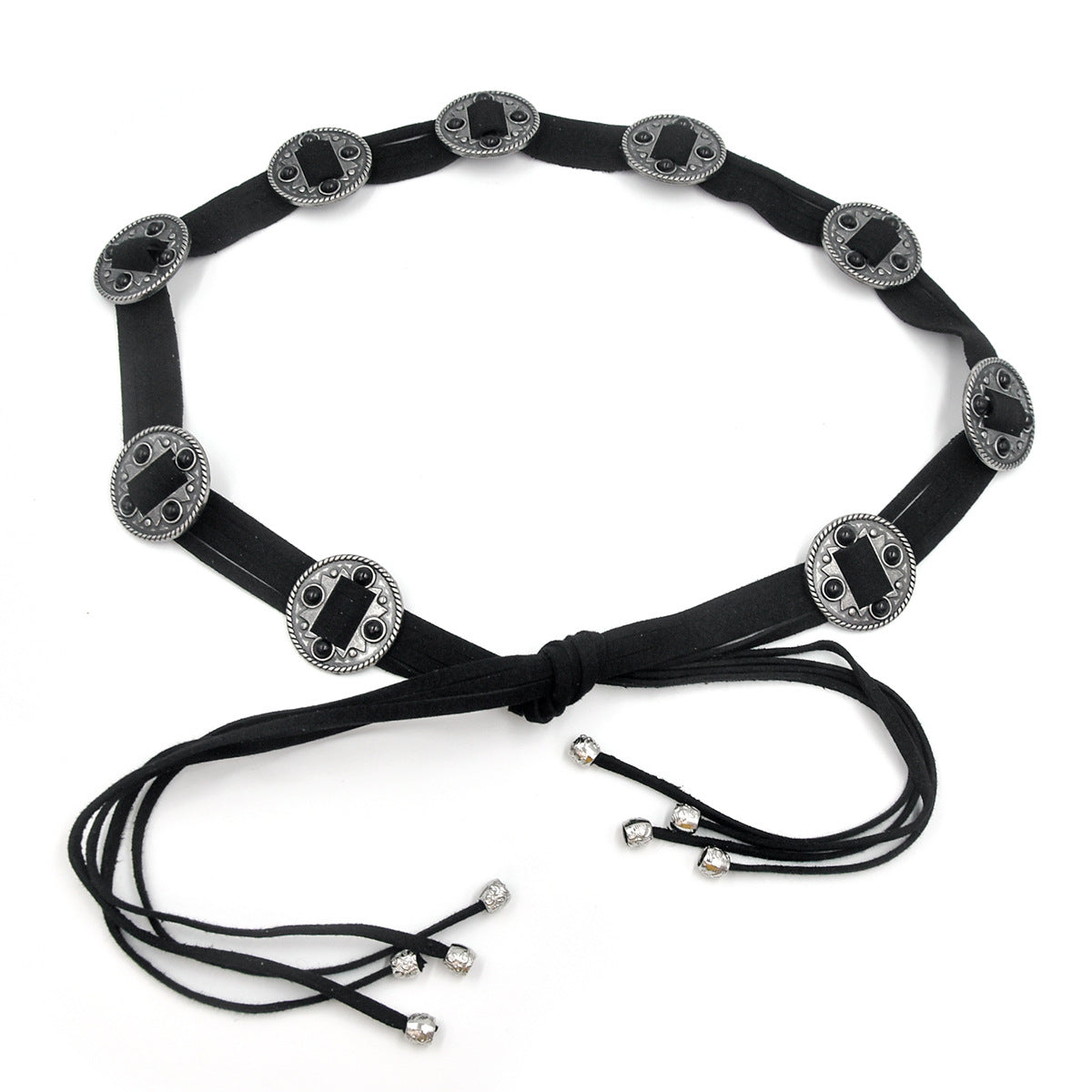 Ethnic style inlaid waist chain