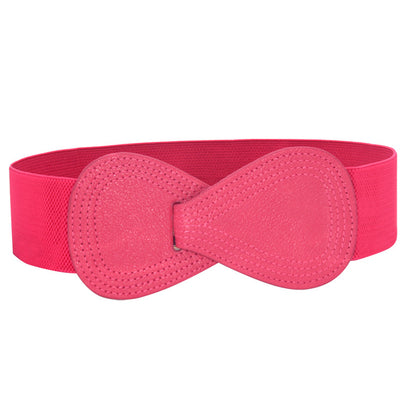 Bow elastic belt ladies