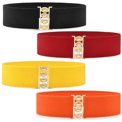 Elastic elastic belt for women