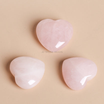 Heart-shaped powder crystal ornament