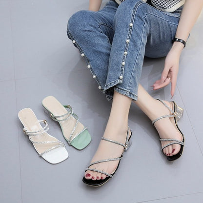 Spring and summer mid-heel san