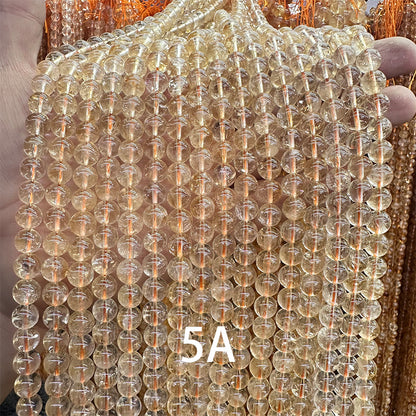 6-10mm natural uncolored unwaxed yellow crystal