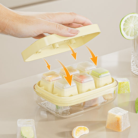 Bandeja para cubitos de hielo de silicona para hacer hielo 