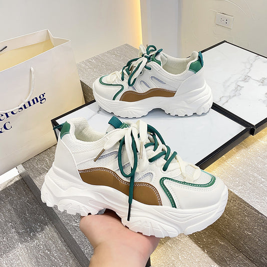 Thick-soled all-match breathable casual sports shoes