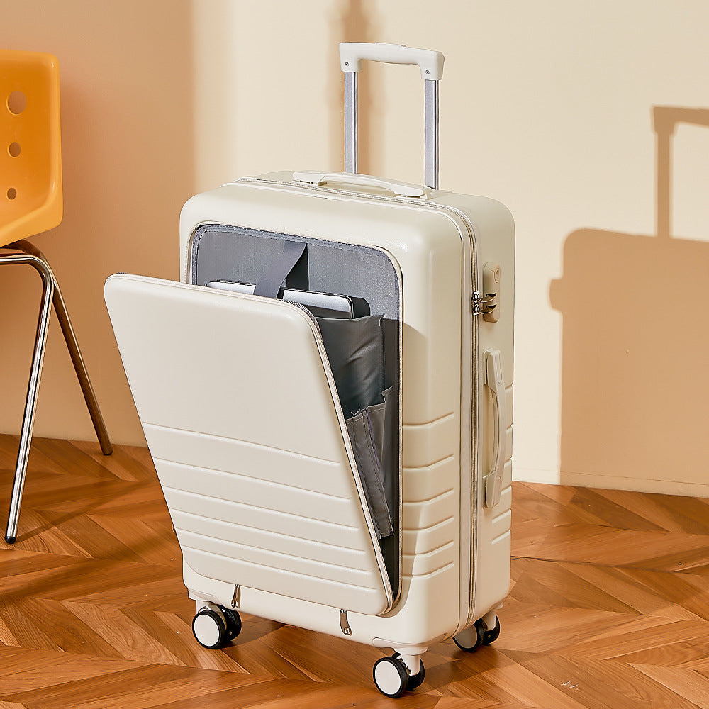 Front open suitcase for men and women