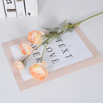 Artificial flower four-headed tea flower lotus