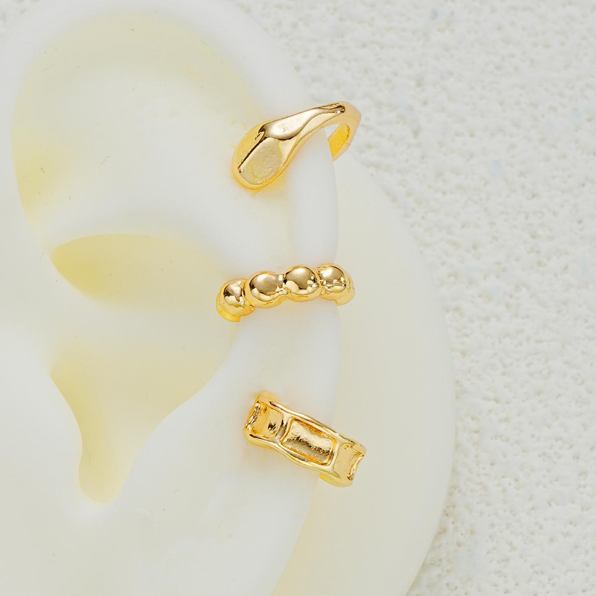 C-Shaped Rhinestone Ear Cuff