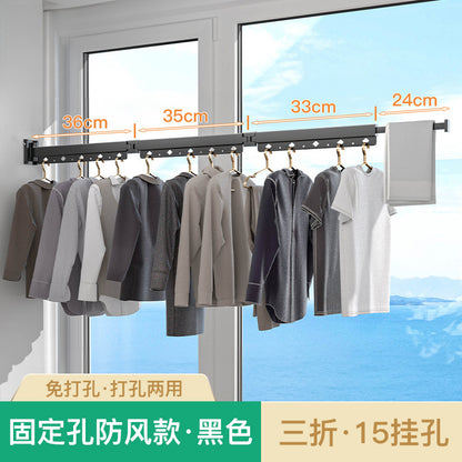 Folding Telescopic Clothes Rack