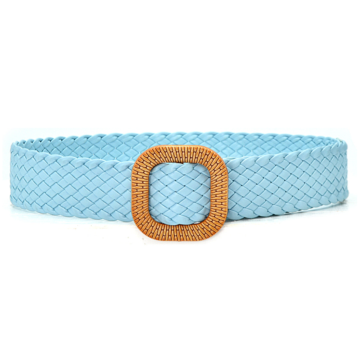 Color braided belt leather