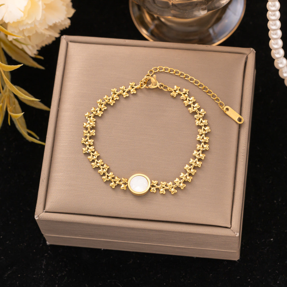 18K Gold Titanium Steel Bracelet