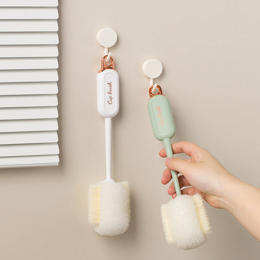 Cepillo de mango largo para limpieza de tazas 