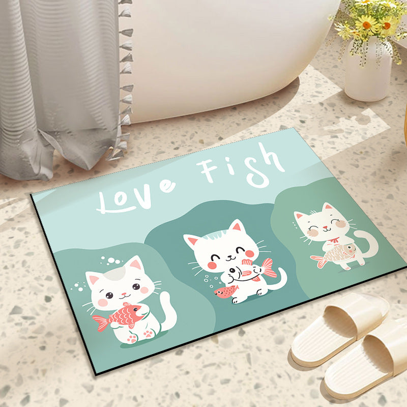 Diatomaceous Earth Bath Mat, Anti-Slip and Quick-Drying