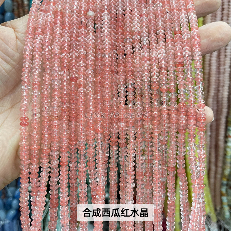 4 * 2Mm natural jade abacus beads loose beads