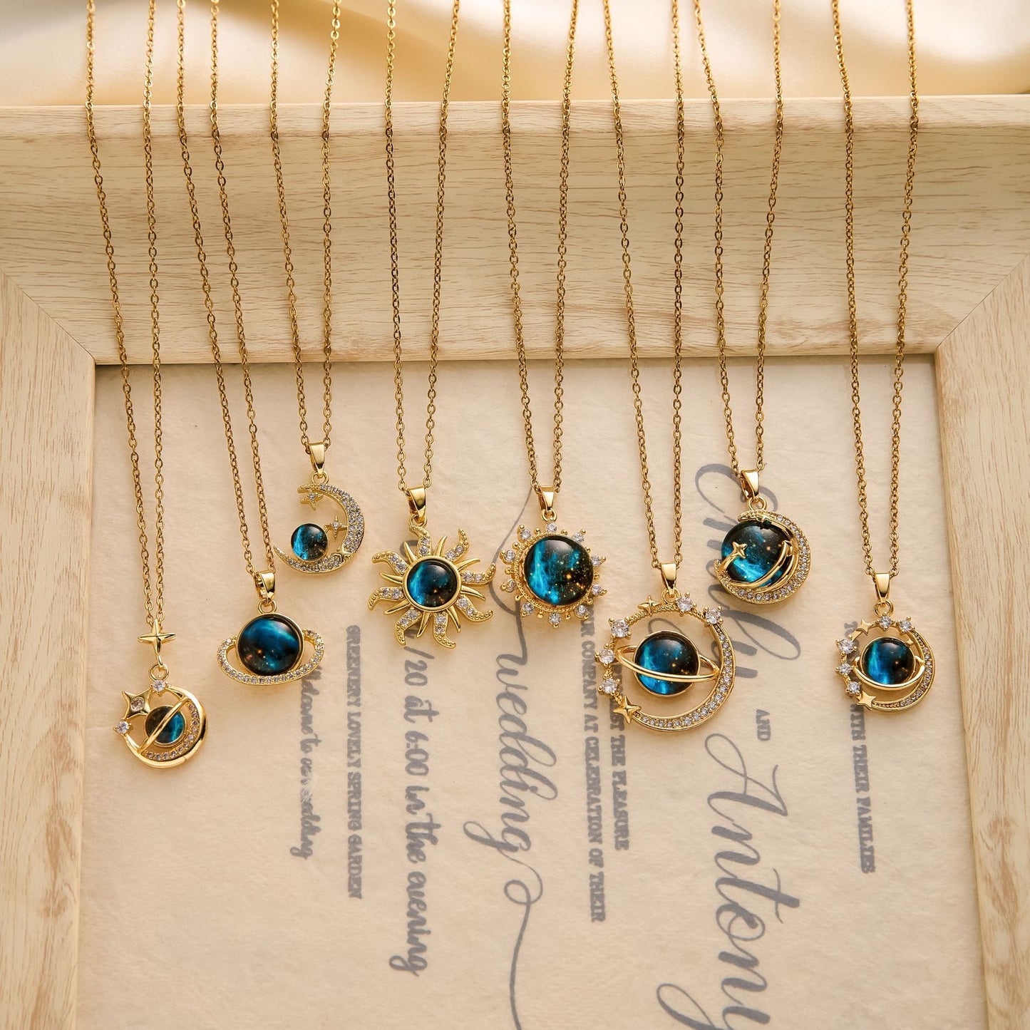 Blue Planet Necklace Woman