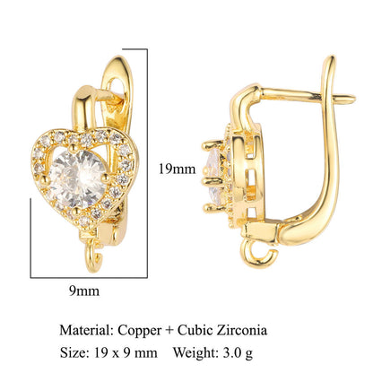 Round shell women's ear buckle