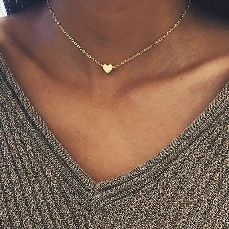 Multi-Layer Heart Collarbone Necklace