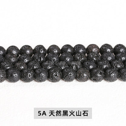 Volcanic rock beads loose beads