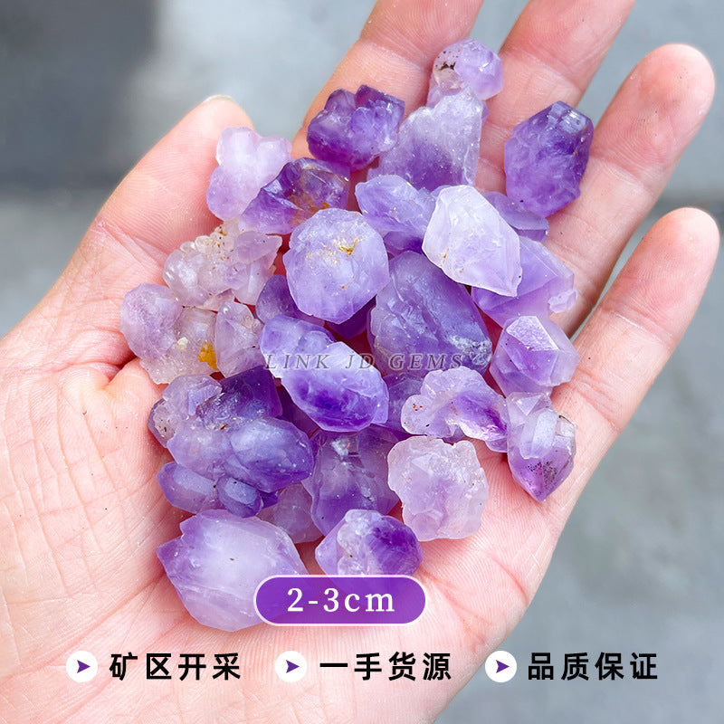 Amethyst cluster rough stone degaussing stone jewelry accessories