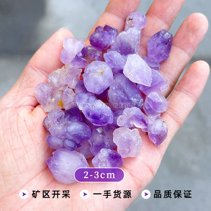 Amethyst cluster rough stone degaussing stone jewelry accessories