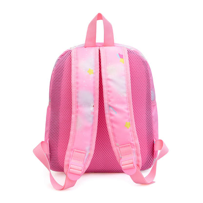 Cartoon cute gradient color children's schoolbag