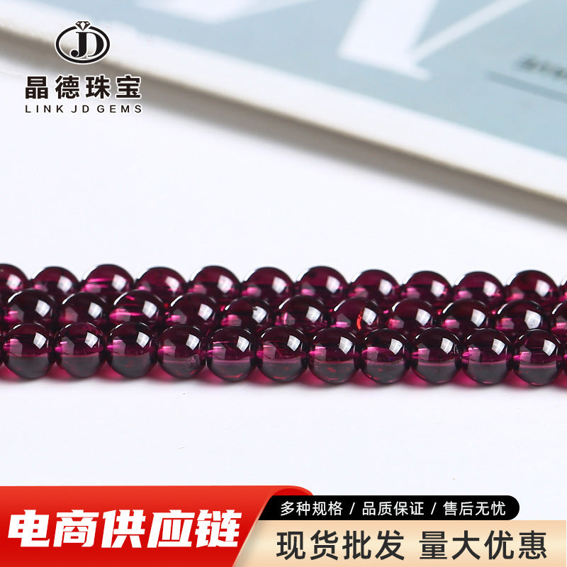 Purple tooth black garnet loose beads