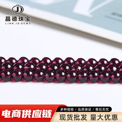 Purple tooth black garnet loose beads