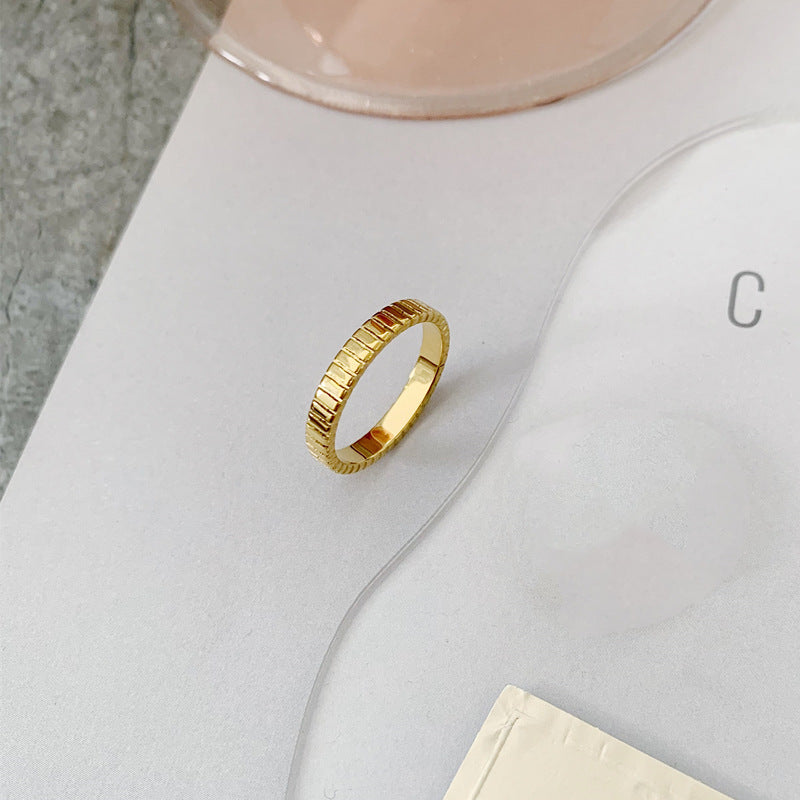 Women's 18K Gold-Plated Minimalist Fashion Ring