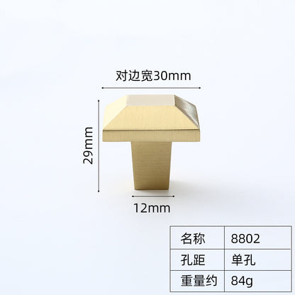 Brass handle for French cabinet door