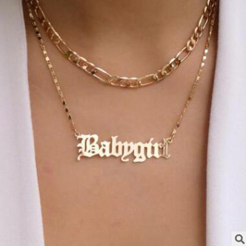 Babygirl Double-Layer Necklace