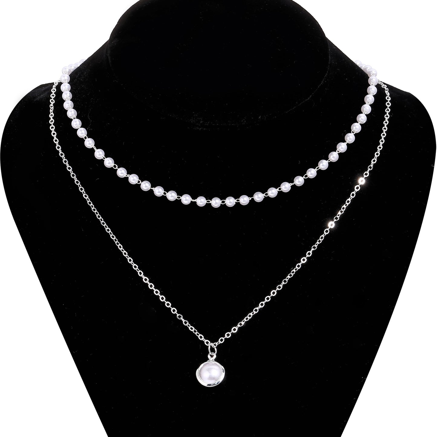 Double-Layer Faux Pearl Necklace