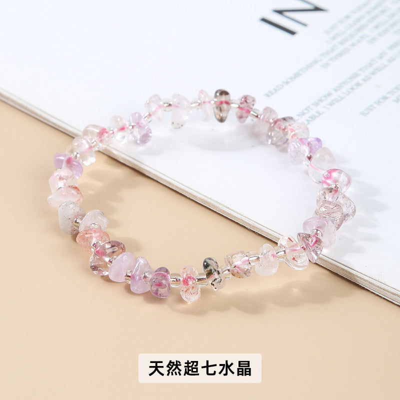Pulsera de grava de cristal
