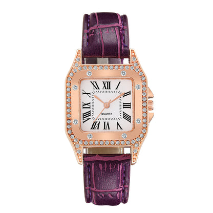 Barrel Square Belt Ladies Watch