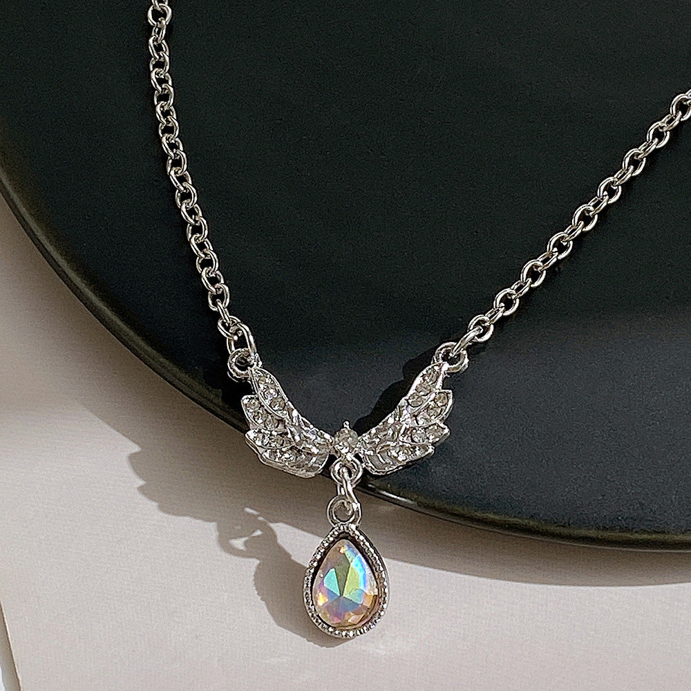 Angel Wings Moonstone Necklace