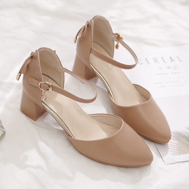 Thick heel high heels children