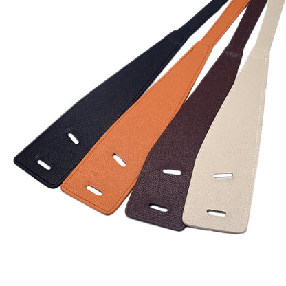 Faux leather wide waist seal simple